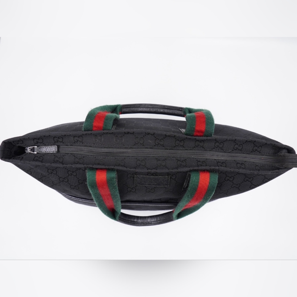 CB30 ❤️ GUCCI Monogram Web Diaper Tote - Picture 11 of 13